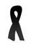 Black morning ribbon, as a sign of togetherness.