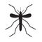 Black mosquito icon