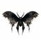 Black Moth Savanna Elven Wallpaper With 2d Mothman Illustration