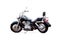 Black motorbike on white background