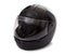 Black motorcycle helmet