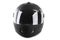 Black motorcycle helmet isolated