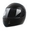 Black motorcycle helmet vector