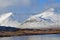 Black Mount mountains covered in snow, Rannoch Moor, Scottish Highlands