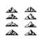 Black Mountain Clip art set