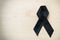 Black mourning ribbon