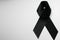 Black mourning ribbon