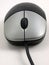 Black Mouse with Silver Buttons front view