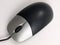 Black Mouse with Silver Buttons top angle view