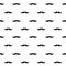 black moustache seamless pattern