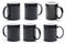 Black Mugs Set