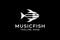 Black Music Fish Logo