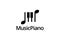 Black Music Piano Logo