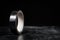 Black narrow adhesive tape for use in filmmaking on a dark background