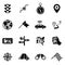 Black Navigation Icon Set