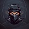 Black Ninja Logo: Powerful Vector Illustration for Dominant Sport and E-Sport Teams