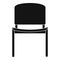Black office chair icon, simple style