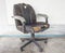 Black Office chair old damage leather and dirty, time to replace