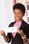 Black office woman tickets