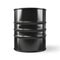 Black oil barrel, steel can