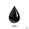 Black oil, petroleum drop.