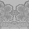 Black openwork on a gray background. Seamless pattern.