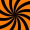Black and orange radial rays background