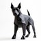 Black Origami Dog: Precisionist Lines And Inventive Character Design