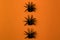black origami spiders for halloween
