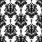 Black ornamental Pattern on white - design Template