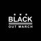 Black Out March. Design of Protest Banner