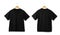 Black Oversize T shirt mockup hanging, Realistic t-shirt.