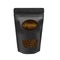 Black packaging aluminum foil zipper coffee beans pouch bag