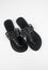 Black pair of sandal shoes isolated