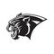 Black Panther Head Logo Head Mascot Sports Team Vector