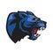 Black Panther Head Logo Mascot
