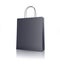 Black paper shopping bag