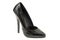 black patent high heel stiletto shoe