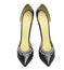 Black patent leather women\'s high heels