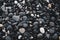 Black pebble stones