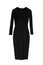 Black pencil dress with long sleeves