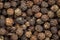 Black peppercorn background