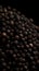 black peppercorn pattern photorealistic close-up, ai generation
