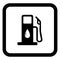 Black Petrol pump vector