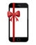 Black Phone with Red Ribbon