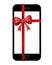 Black Phone with Red Ribbon