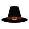 Black pilgrim hat