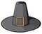 Black pilgrim hat