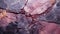 Black And Pink Marbled Background With Crystalline And Geological Forms