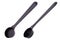 Black plastic measuring coffee spoon, scoop for portion control when using dried chocolate powders, frappe mix,